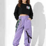 Girls purple cargo pants