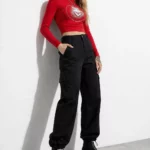 Women's Nashi high-waisted cargo pants