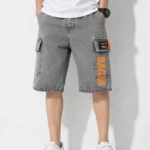 Denim kids cargo shorts