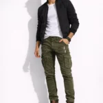 Skinny biker cargo jeans