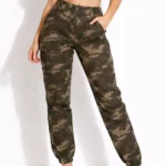 Women's camo joggers cargo pants