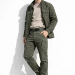 Waterproof khaki cargo pants