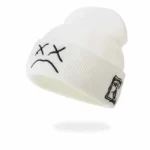Street style grumpy face beanie
