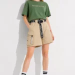 Women's streetwear cargo shorts