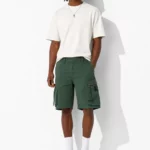 Blue men's cargo shorts