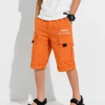 Long cargo shorts for boys