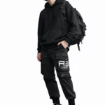 Cargo pants with elastic ankles