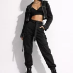 Army cargo pants with belt