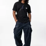 Baggy denim cargo pants