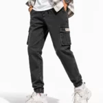 Men's casual tapered cargo jeans