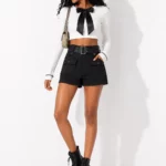 Chic cargo skirt shorts