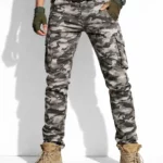 Men's slim military cargo pants
