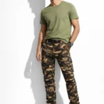 Men's slim military cargo pants