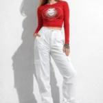 Women's Nashi high-waisted cargo pants