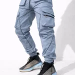 Reflective line cargo pants