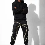 Reflective line cargo pants