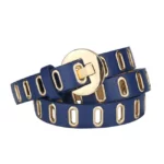 Gold leather belt