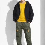 Boys khaki cargo pants